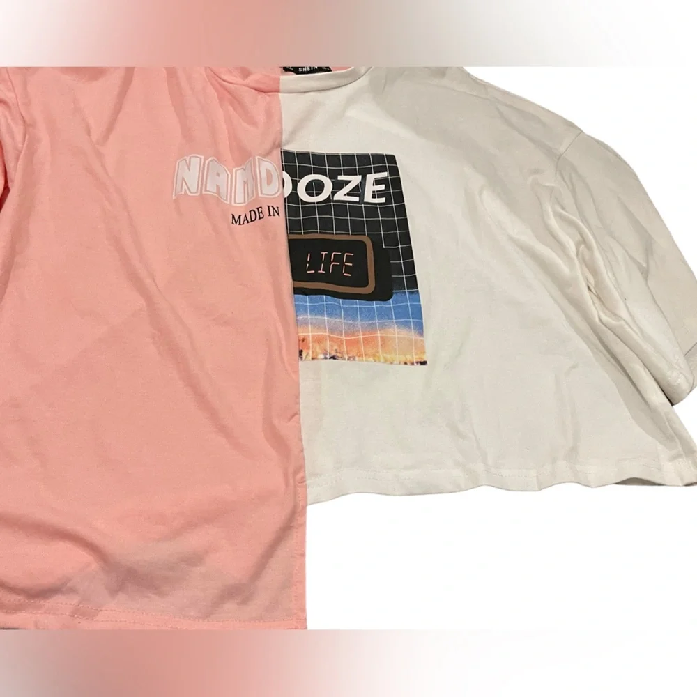 SHEIN Cropped Tee Shirt |XL - Picture 3 of 5